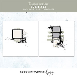 Positives Digital Scrapbooking Templates