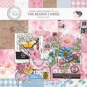 The Reason I Smile Digital Scrapbooking Kit by Lynn Grieveson