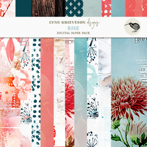 Rise Digital Scrapbooking Paper Pack by Lynn Grieveson