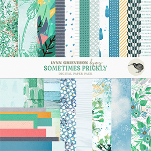 Sometimes Prickly Digital Scrapbooking Paper Pack