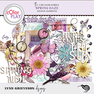 Spring Daze Digital Scrapbooking Elements by Lynn Grieveson