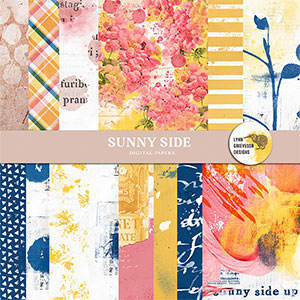 Sunny Side Digital Scrapbooking Paper Pack