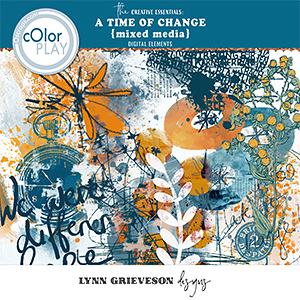 Time of Change Digital Scrapbooking Mixed Media Elements by Lynn Grieveson