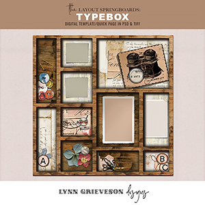 Typebox Digital Scrapbooking Template