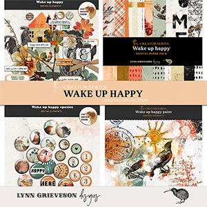 Wake Up Happy Digital Scrapbooking Collection