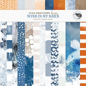Wind in My Sails Digital Scrapbooking Paper Pack