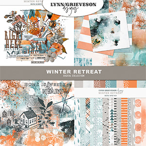 Winter Retreat Digital Scrapbooking Collection by Lynn Grieveson
