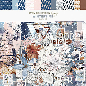 Wintertime Digital Scrapbooking Kit