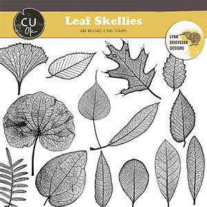 Leaf Skellies Brushes and Stamps 