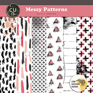 Messy Patterns CU pattern templates for digital scrapbooking papers