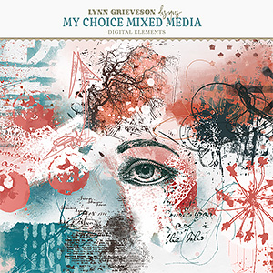 My Choice Digital Scrapbooking Mixed Media by Lynn Grieveson
