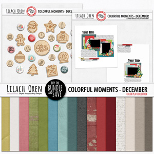 Colorful Moments December Templates Pack by Lilach Oren (CLONE)
