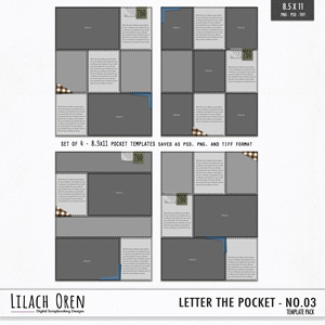 Letter The Pocket Templates pack 03