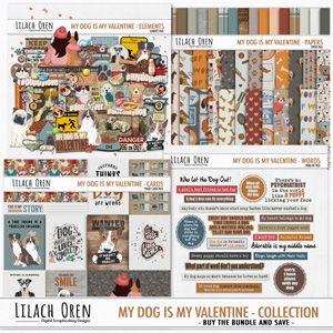 My Dog is my Valentine Collection by Lilach Oren
