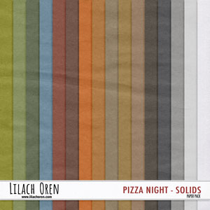 Pizza Night Solid Papers