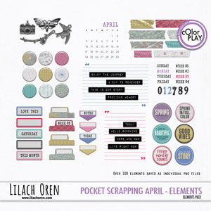 Pocket Scrapping April Elements