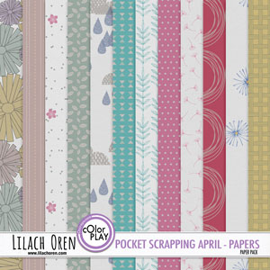 Pocket Scrapping April Pattern Papers