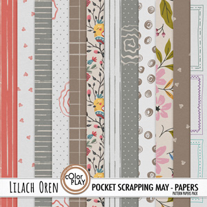 Pocket Scrapping May Pattern Papers
