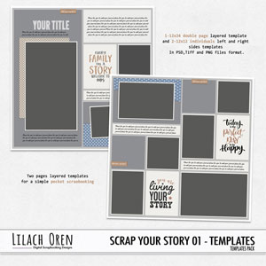 Scrap Your Story Layered Templates 01 by Lilach Oren