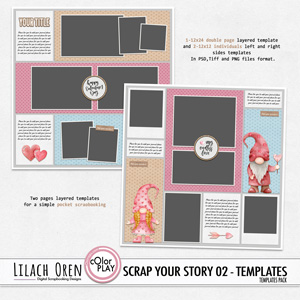 Scrap Your Story Layered Templates 02 by Lilach Oren