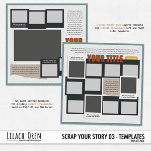 Scrap Your Story Layered Templates 03 By Lilach Oren