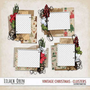 Vintage Christmas Clusters