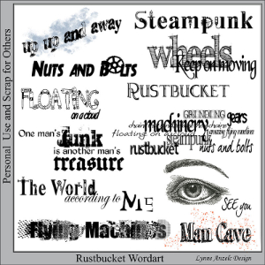 Rustbucket Wordart and Brushes