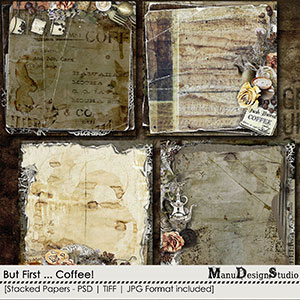But First ... Coffee! - Stacked Papers