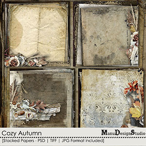 Cozy Autumn- Stacked Papers
