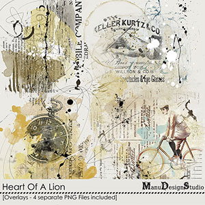 Heart Of A Lion Overlays by Manu Design Studio