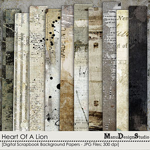 Heart Of A Lion Papers by Manu Design Studio