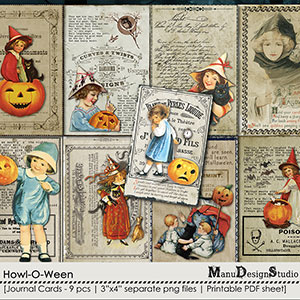 Howl-O-Ween - Journal Cards