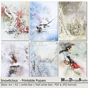 Snowlicious - Printable Papers