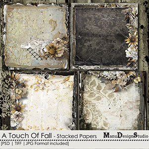 A Touch Of Fall - Stacked Papers