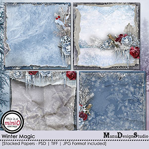 Winter Magic - Stacked Papers