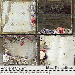 Ancient Charm - Stacked Papers