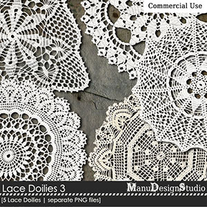 Lace Doilies No. 3 - CU