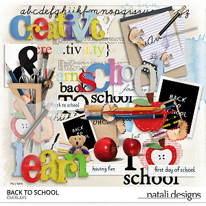 Back to school Overlays Wordarts