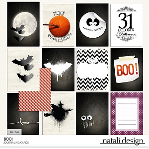 BOO! Journaling Cards
