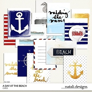 A day at the beach Cards