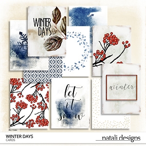 Winter Days Journaling Cards