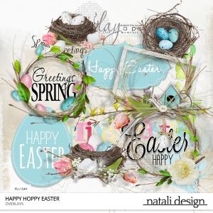 Happy Hoppy Easter Overlays