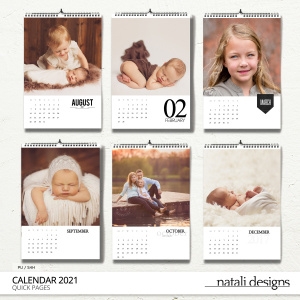 2021 Calendar White