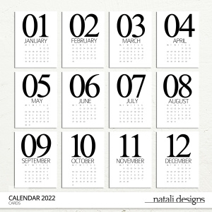 2023 Calendar Cards