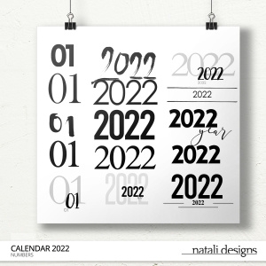 2022 Calendar Numbers