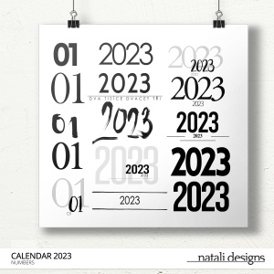 2023 Calendar Numbers 