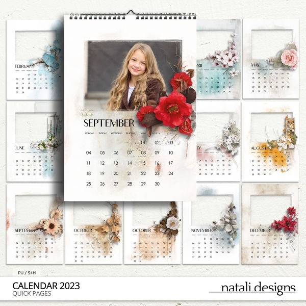 2023 Calendar Quick Pages