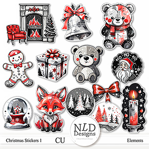 CU Christmas Stickers Vol.1 By NLD designs