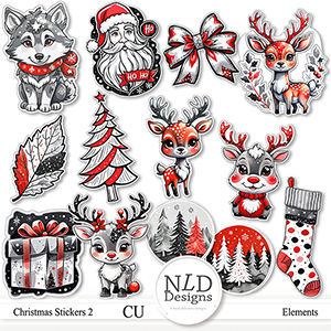 CU Christmas Stickers Vol.2 By NLD designs