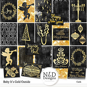 Baby It's Gold Outside Cards